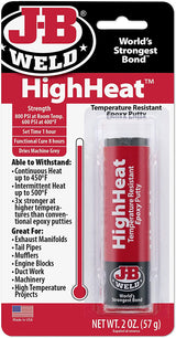 JB WELD HIGHHEAT TEMPERATURE RESISTANT EPOXY PUTTY GRAY 57 G. 8297UK \\\KD21422