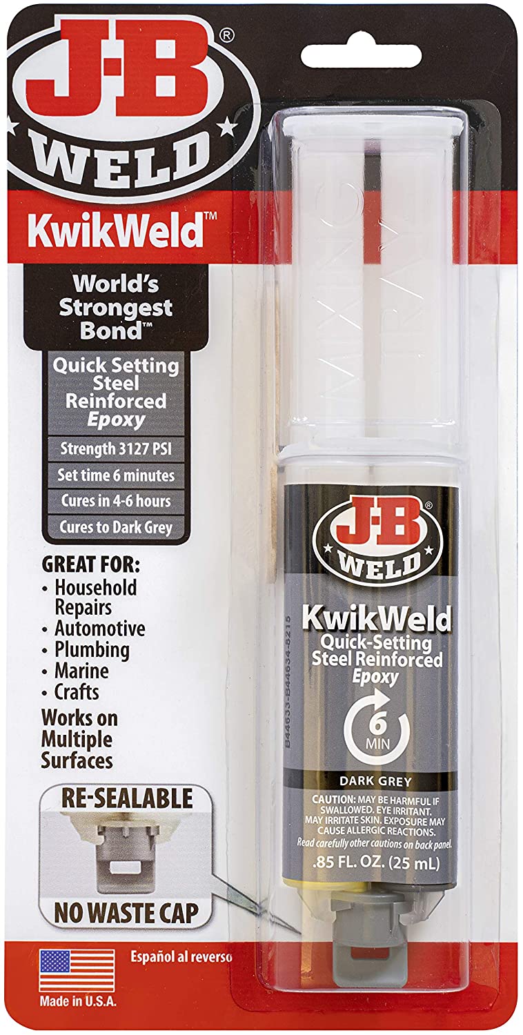 JB WELD 6 MINUTE KWIKWELD STEEL EPOXY 25 ML. 50176UK \\\KD21428
