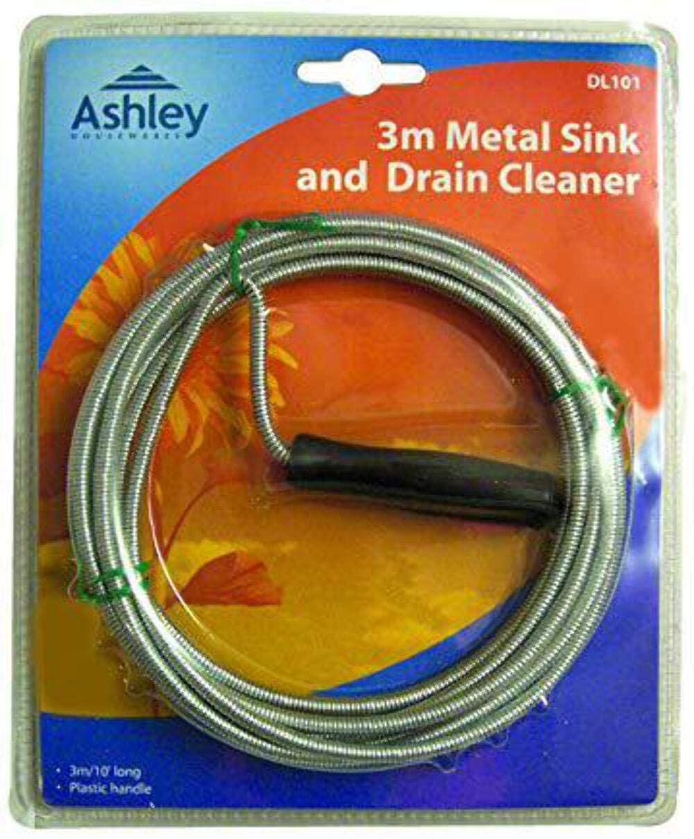 ASHLEY FLEXIBLE DRAIN WASTE PIPE UNBLOCKER & SINK CLEANER WIRE 3M. BB-DL101 \\\KD21457