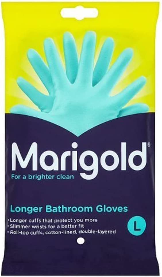MARIGOLD LONGER BATHROOM GLOVES - LARGE. FH145410 \\\KD21466