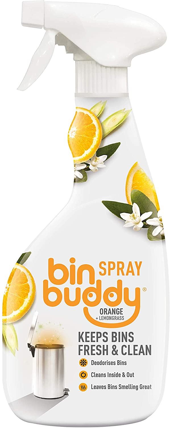 BIN BUDDY DISINFECTANT DEODORISES SPRAY RANGE & LEMONGRASS 500ML. 06746/A \\\KD21473