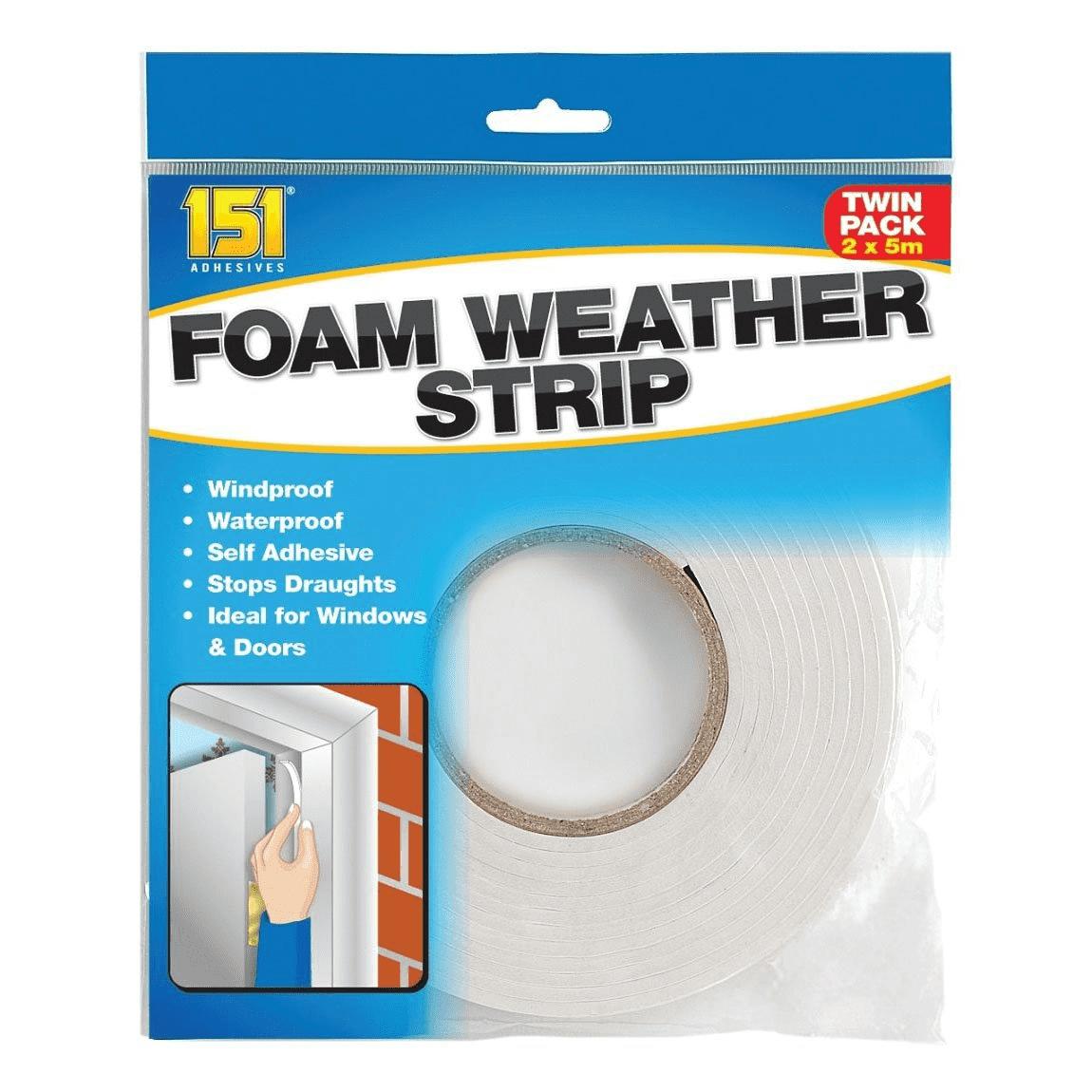 151 ADHESIVE FOAM WEATHER STRIP 5M 2/PK. 1511084 \\\KD21499