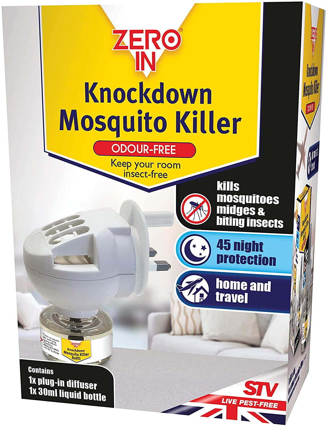 ZERO IN KNOCKDOWN MOSQUITO KILLER PLUG-IN \\\KD21531