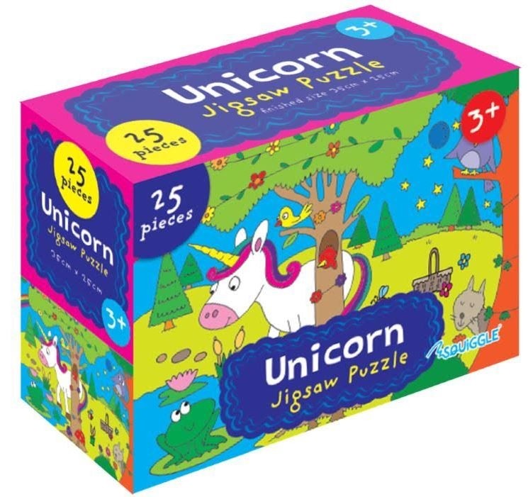 25 PIECES UNICORN BIG JIGSAW PUZZLE 35CM X 25CM. P2835 \\\KD21547