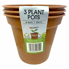 WHITEFURZE 15CM 6 INCH PLANTER GARDEN POT 3/PK. G042183   026102 \\\KD21550