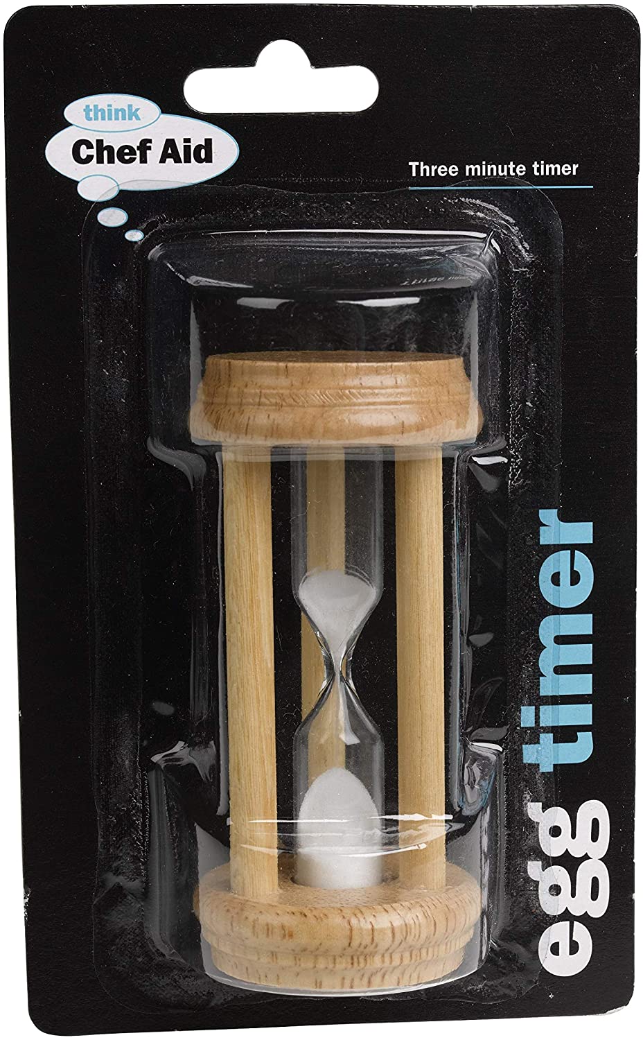 CHEF AID TRADITIONAL 3 MINUTE SAND EGG TIMER. 10E18119 \\\KD21694