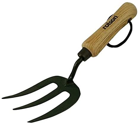 ROLSON HD CARBON STEEL HAND FORK WITH WOOD HANDLE. RT82532 \\\KD21800