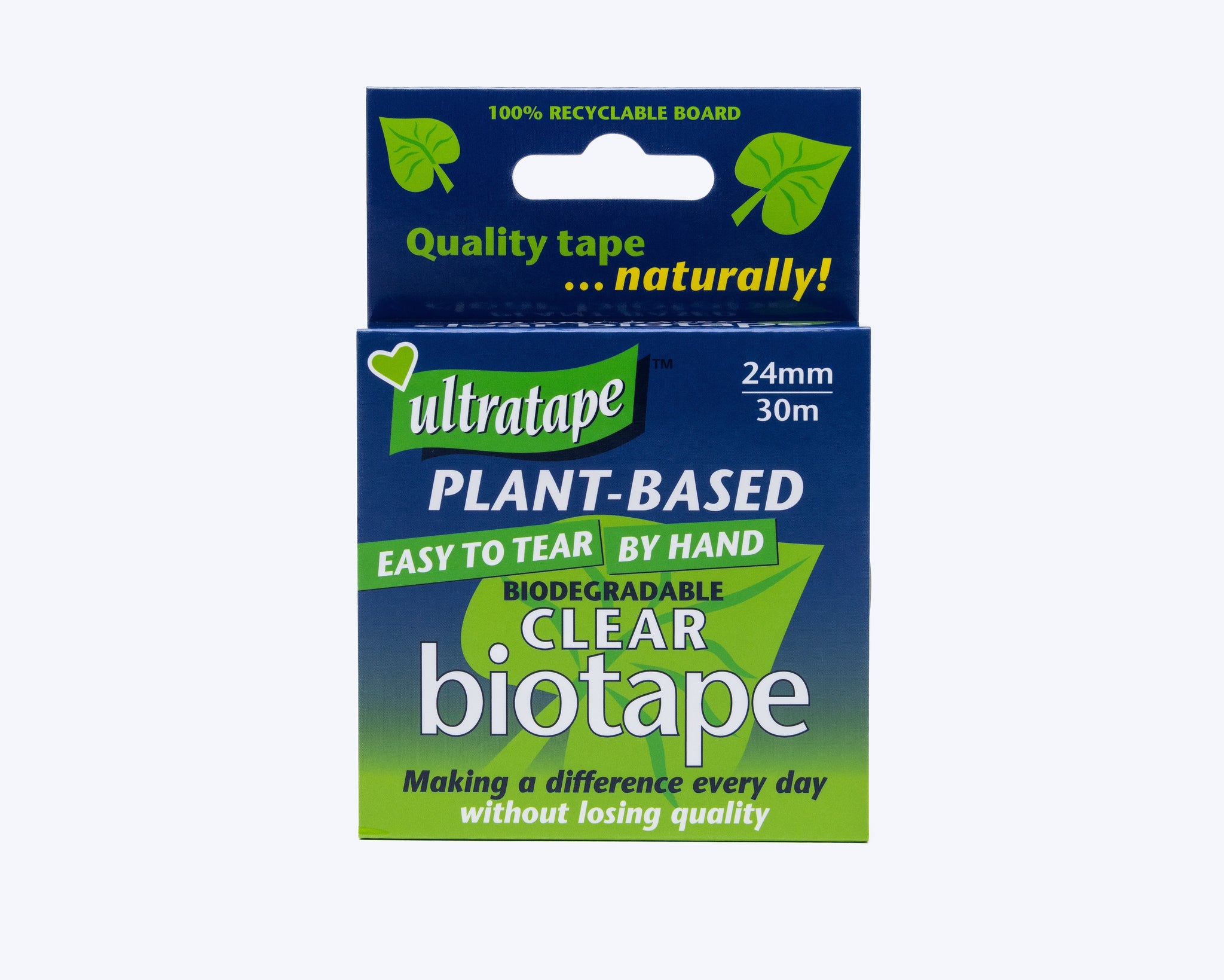 ULTRATAPE PLANT BASED BIODEGRADABLE CLEAR BIOTAPE 24MM X 30M. BIO-2430CL-TR6 \\\KD21862