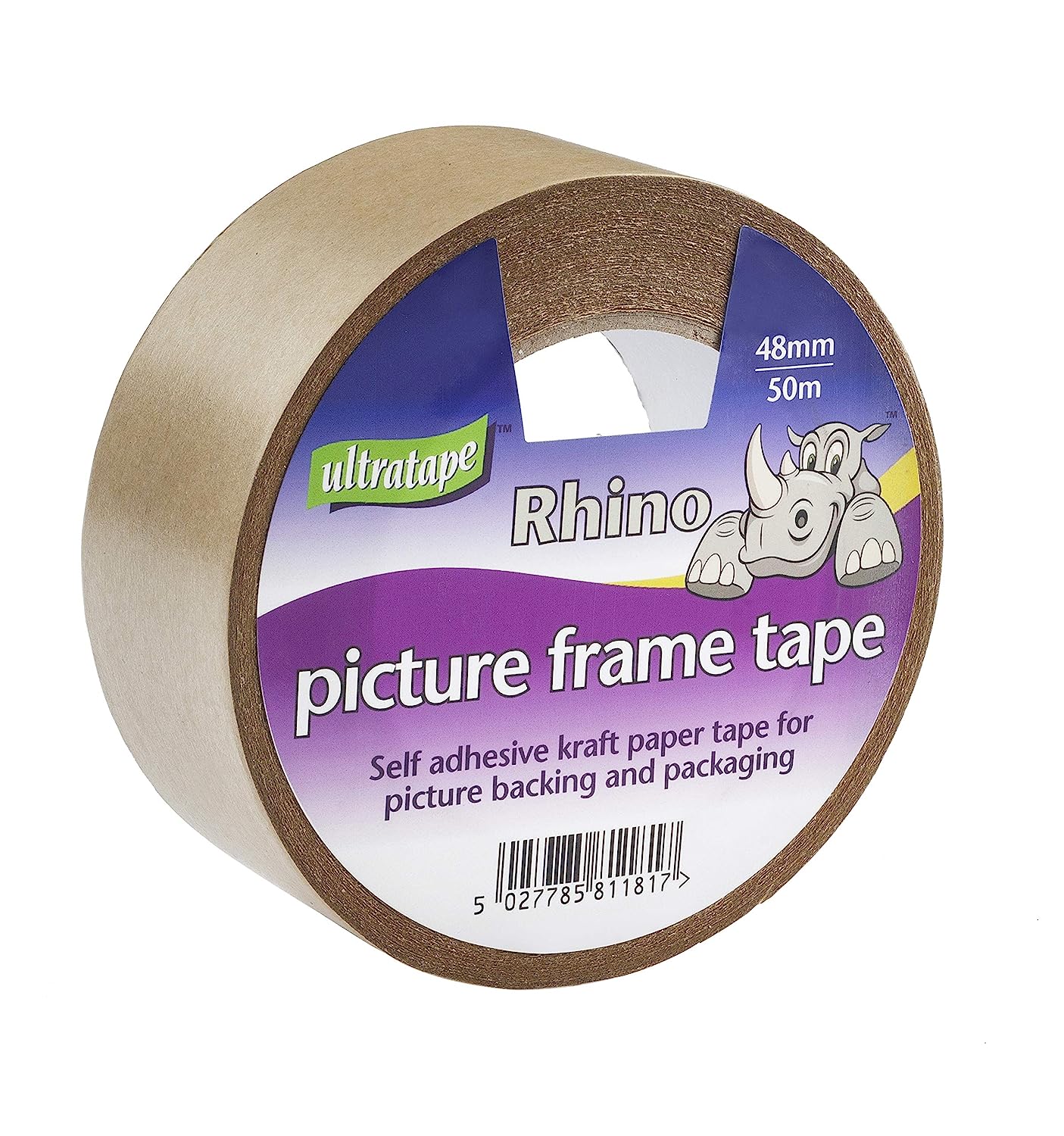 RHINO BROWN PAPER PICTURE FRAME / FRAMER TAPE 48MM X 50M. PF02154850RH \\\KD21867