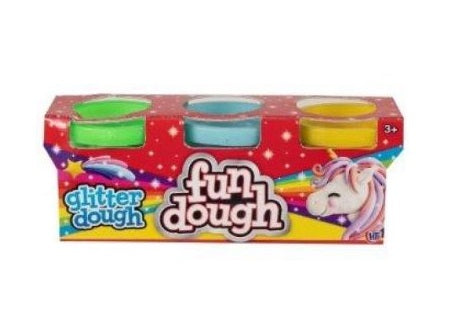 GLITTER FUN PLAY DOUGH 3/PK. 1374890 \\\KD21871