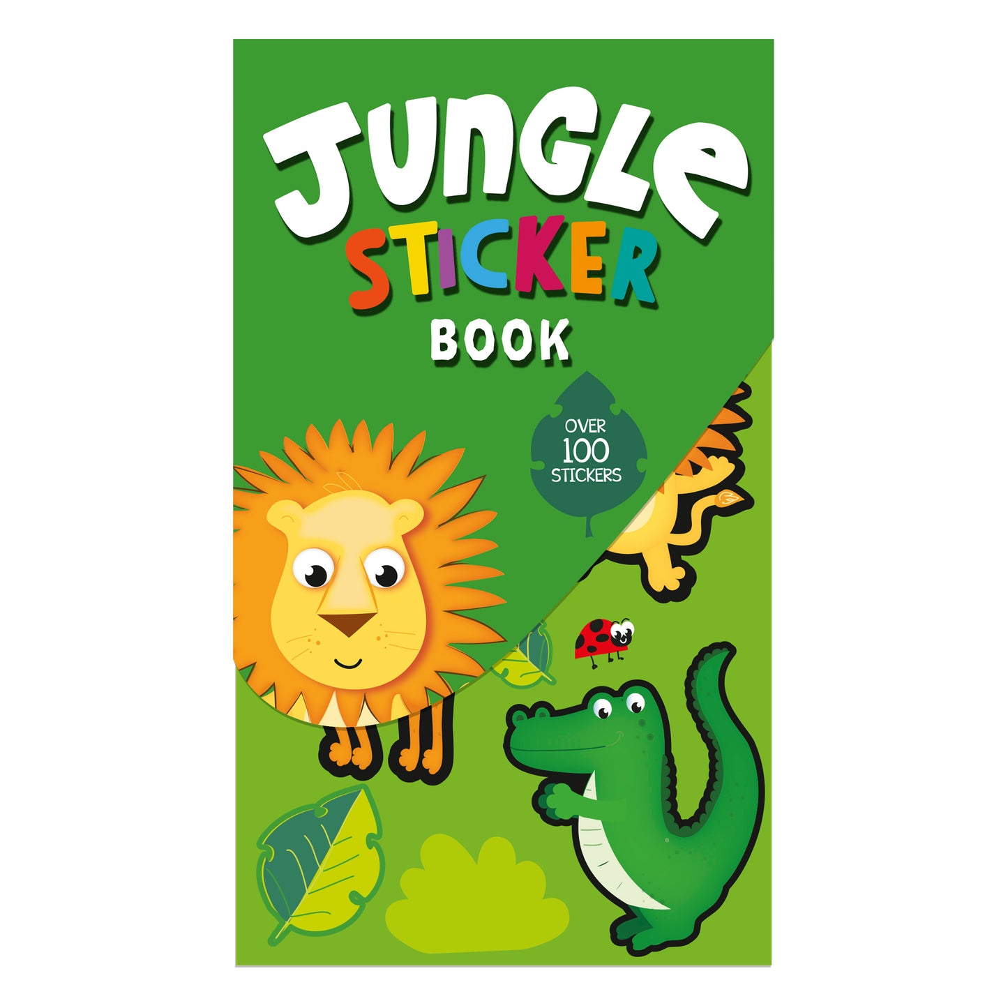 JUNGLE ANIMALS 100 ASSORTED STICKER BOOK. EW28824 \\\KD21880