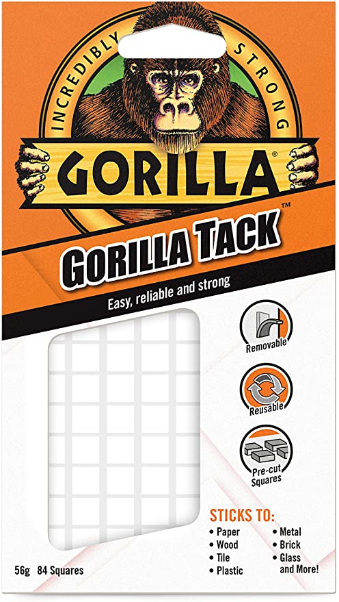 GORILLA TACK 56G - 84 SQUARES. 3144104 \\\KD21903