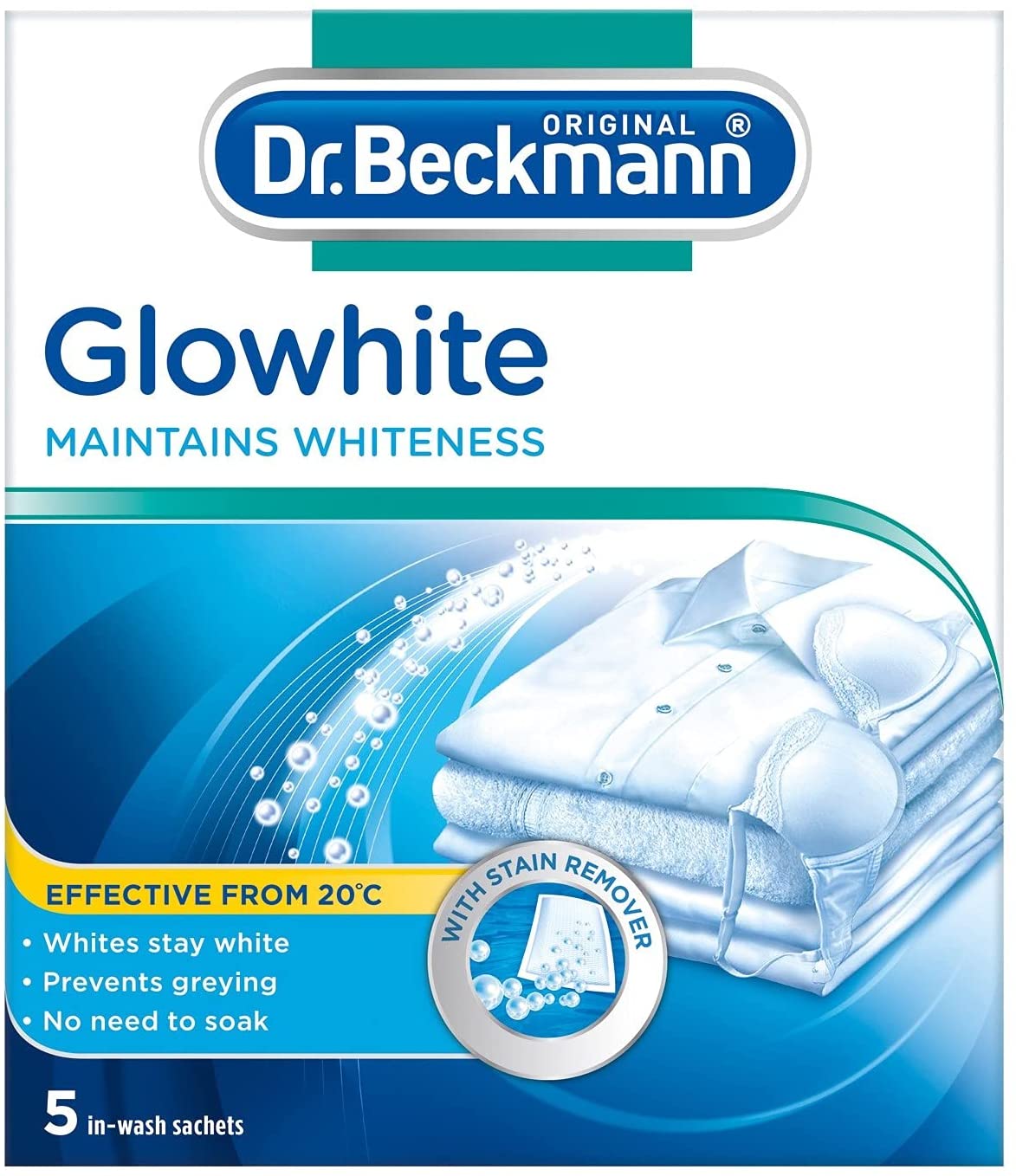 DR BECKMANN GLOWHITE WITH STAIN REMOVER 5 X 40G. 4522 \\\KD21910
