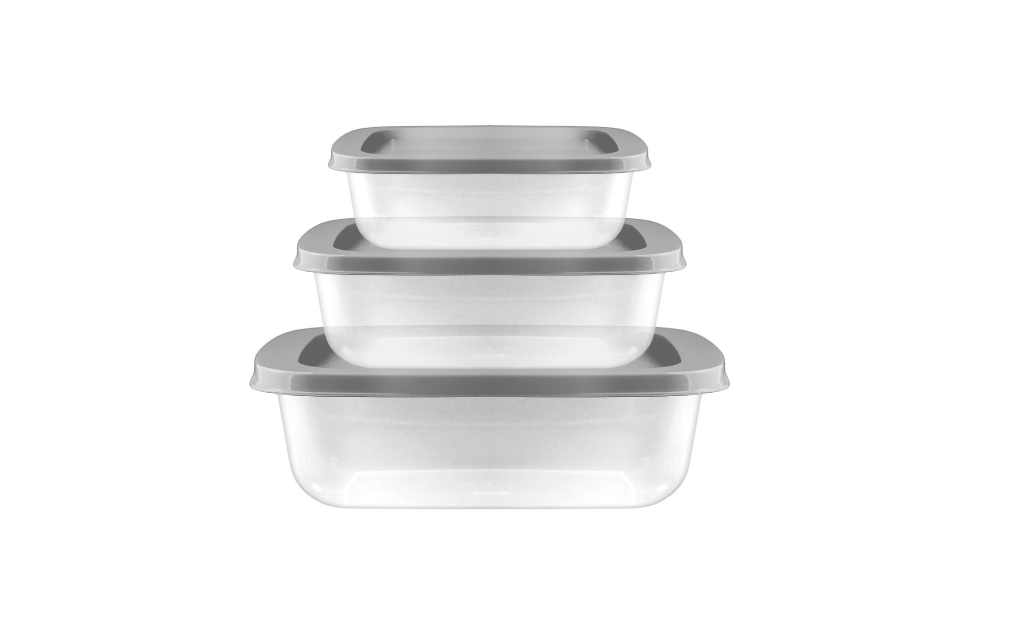 BEAUFORT NESTABLE RECTANGULAR FOOD STORAGE CONTAINERS 3/PK. 03015001229 \\\KD21934