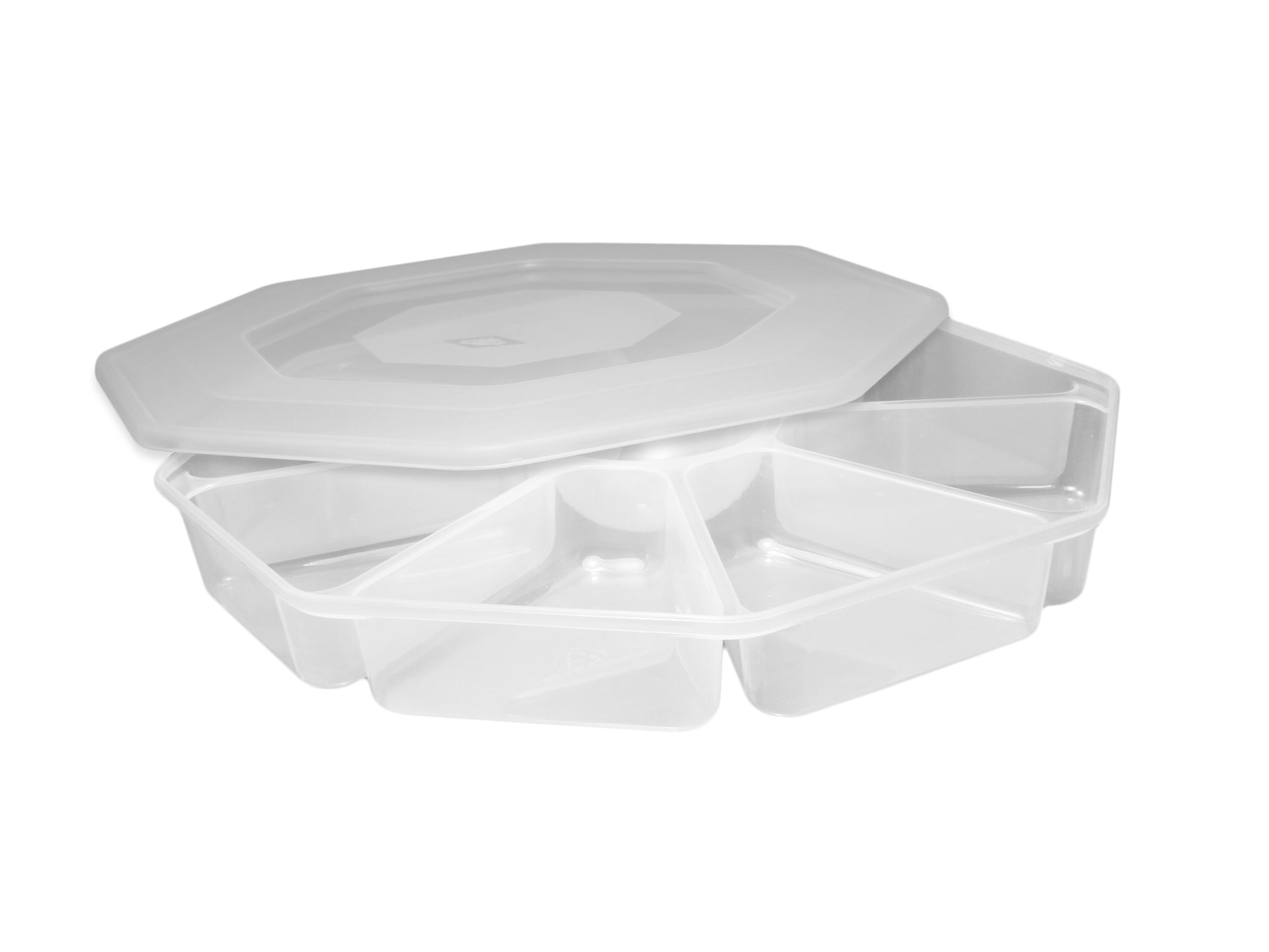 BEAUFORT 8 COMPARTMENT NIBBLES SERVING TRAY WITH LID. 03017901201 \\\KD21936
