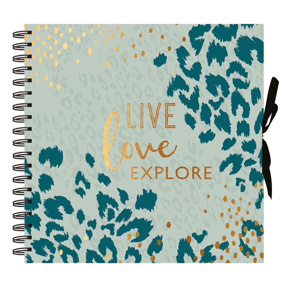 HOME COLLECTION LIVE LOVE EXPLORE SCRAP BOOK 40 SHEETS 25CM X 25CM. HTCA \\\KD21942