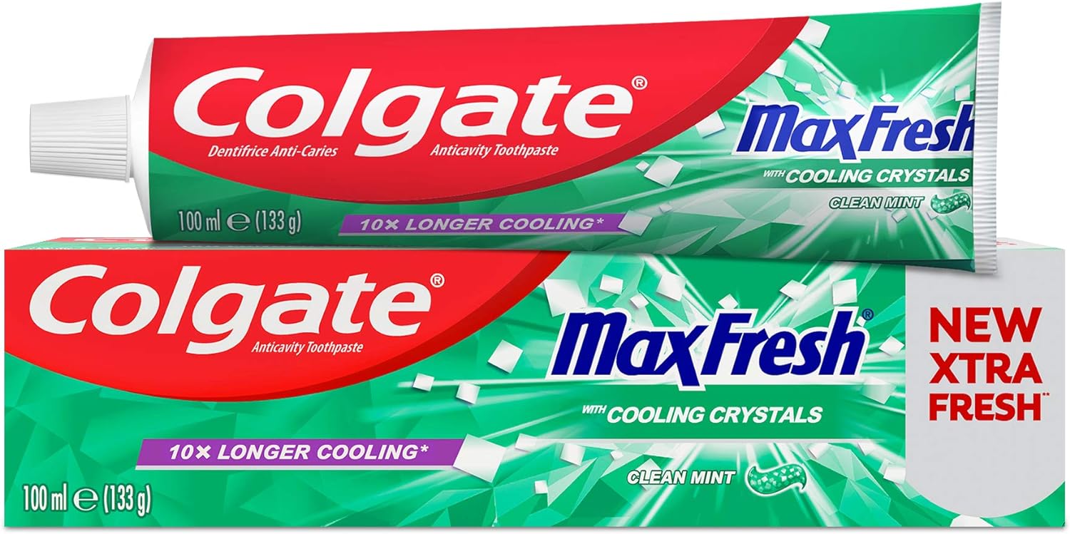 COLGATE MAX FRESH CLEAN MINT TOOTHPASTE 100ML 12/PK. COLGATCLEAN \\\KD21971