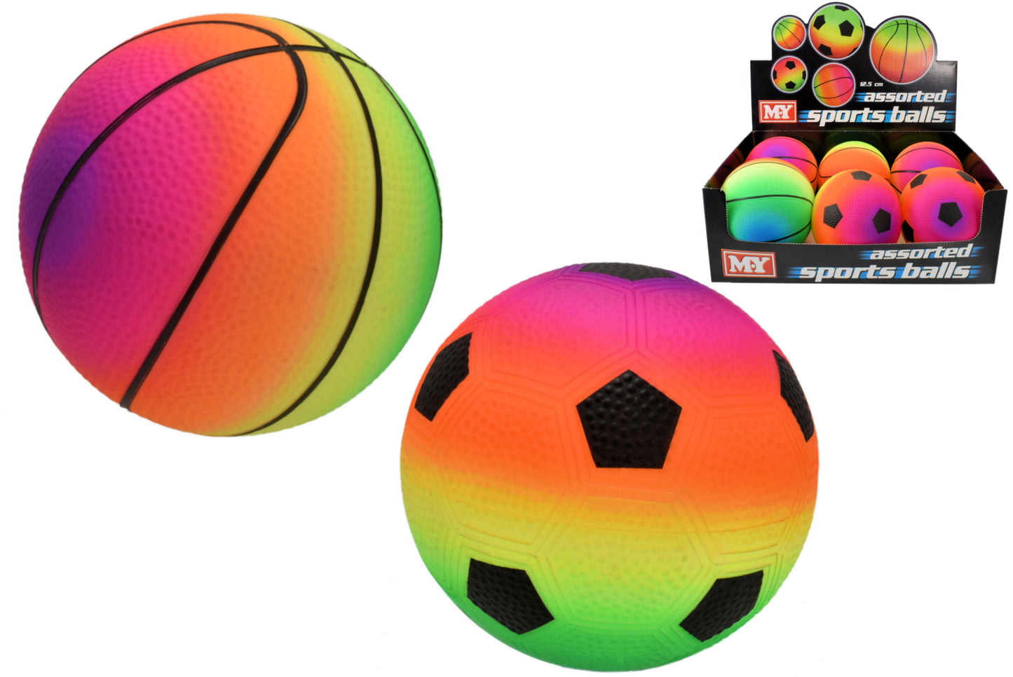 MY PVC FLUORESCENT INFLATED SPORT BALL 5" / 12.5CM. TY4940 \\\KD21972