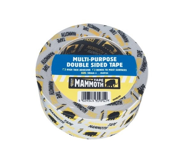 MAMMOTH MULTI PURPOSE DOUBLE SIDED TAPE 50MM X 5M. 488737 \\\KD21975