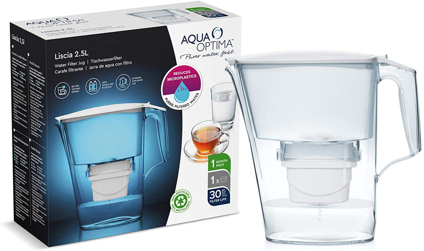 AQUA OPTIMA FRIDGE WATER FILTER JUG WHITE 2.5 LITER. PJ0633 \\\KD21982