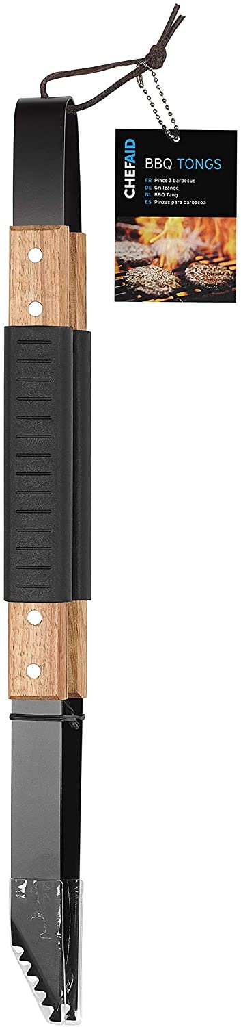 CHEF AID BBQ TONGS METAL HEAVY DUTY. 10E21035 \\\KD22067