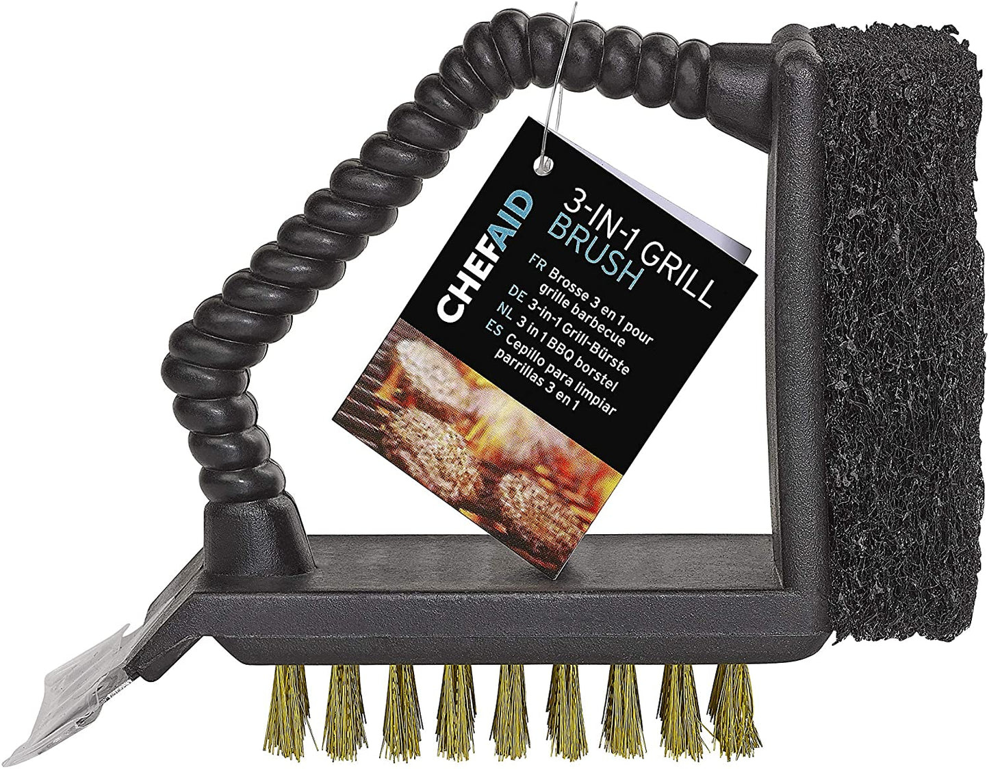 CHEF AID BBQ GRILL BRUSH HEAVY DUTY. 10E11460 \\\KD22069