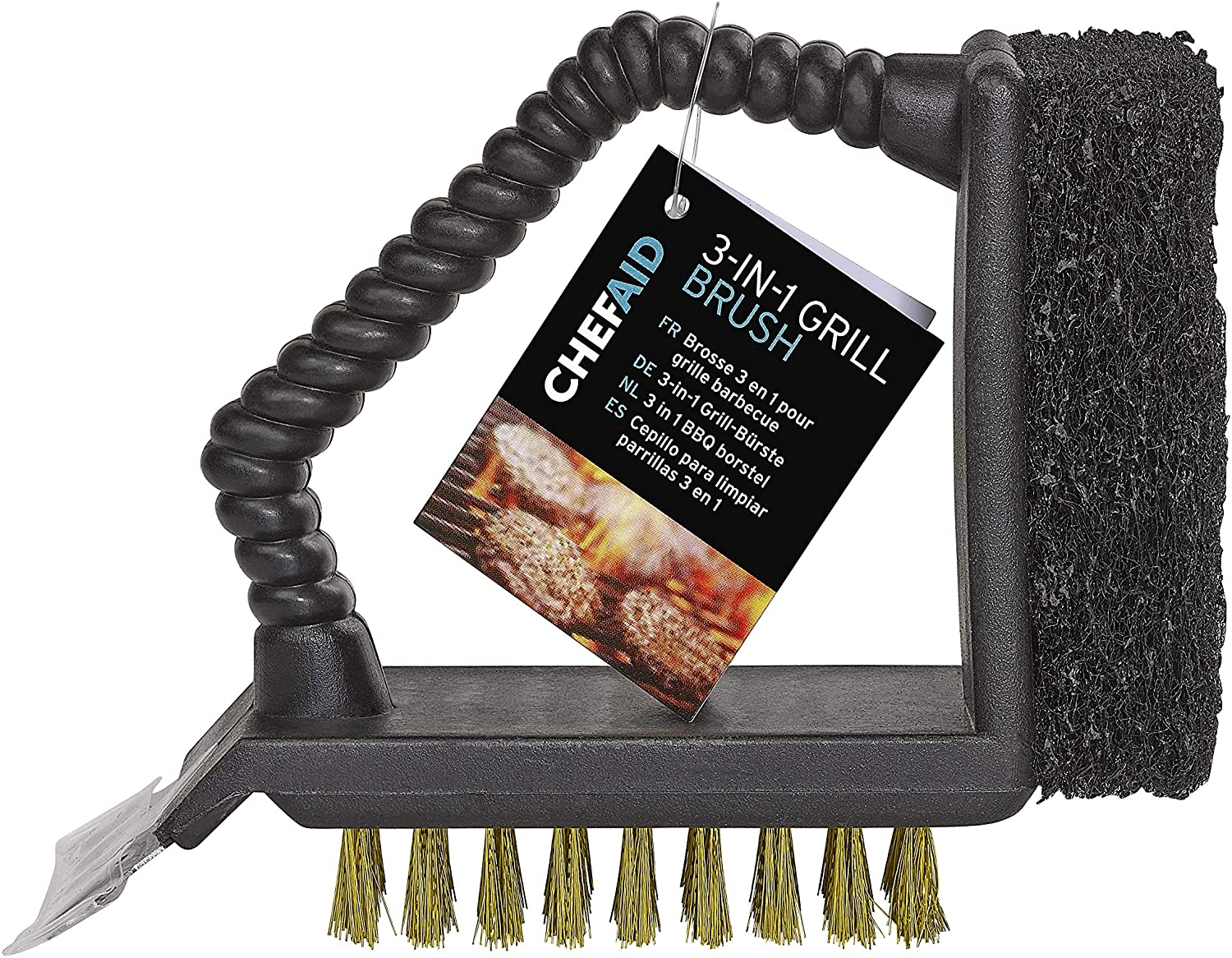 CHEF AID BBQ GRILL BRUSH HEAVY DUTY. 10E11460 \\\KD22069