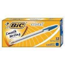 BIC CRISTAL MEDIUM 1MM PEN 12/PK - BLUE. KD22081 170933 \\\KD22081
