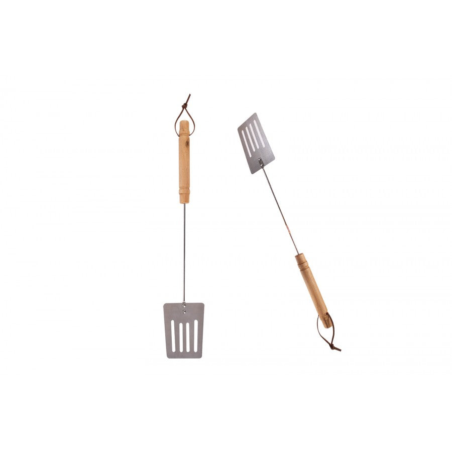 RSW BBQ TURNER 43CM WOOD HANDLE WITH CARRY STRAP. AM2049 \\\KD22105