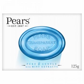 PEARS PURE & GENTLE MINT EXTRACTS TRANSPARENT SOAP 125GM. PES1M \\\KD22113