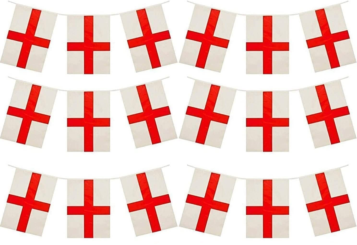 SHATCHI ENGLAND ST GEORGES BUNTING 20 FLAG 10M. 117940 \\\KD22125