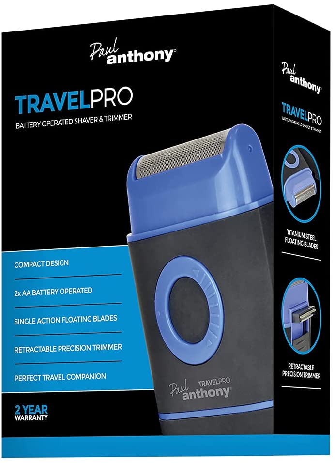 PAUL ANTHONY TRAVEL PRO SHAVER BATTERY OPERATED. H5001 \\\KD22179