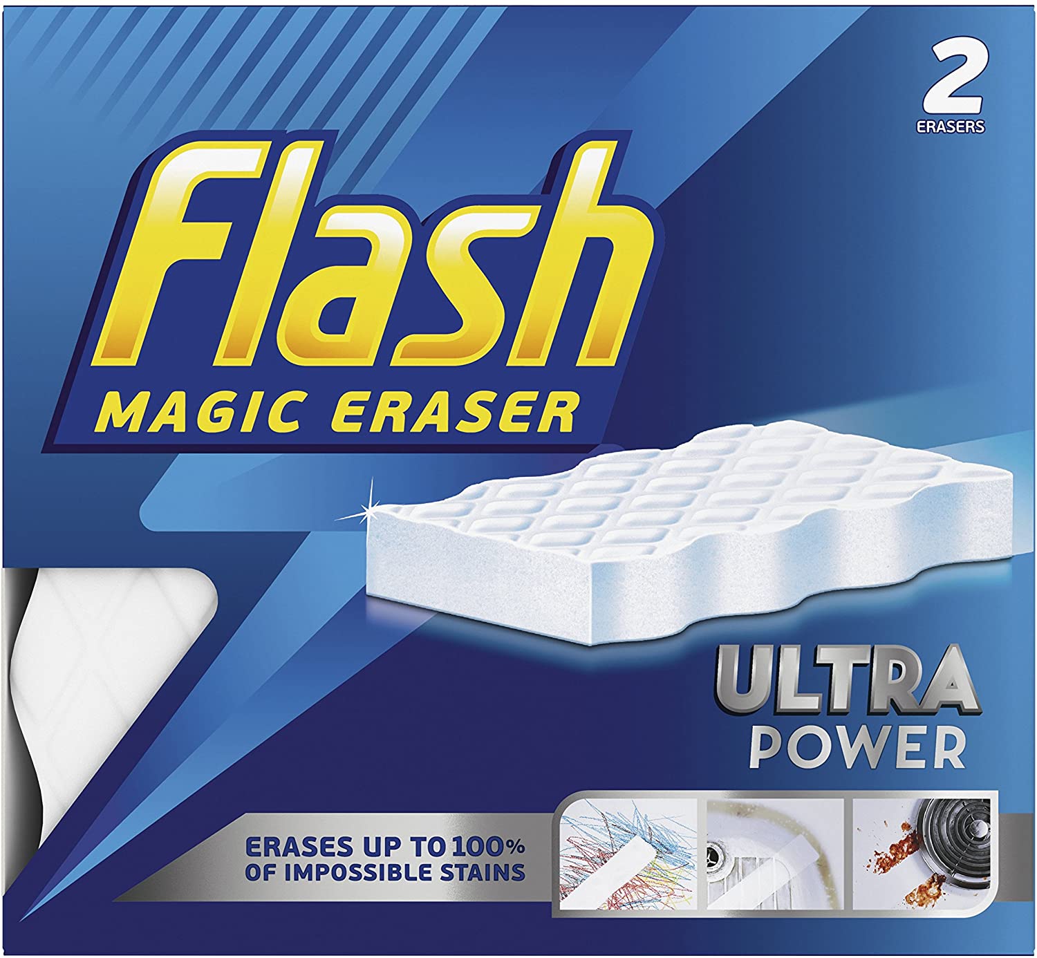 FLASH ULTRA POWER MAGIC ERASER 2/PK. 84471 \\\KD22202