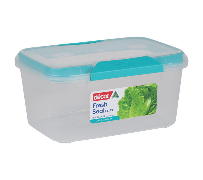 DECOR FRESH SEAL CLIPS OBLONG CONTAINER 3L. 232210-004 \\\KD22228