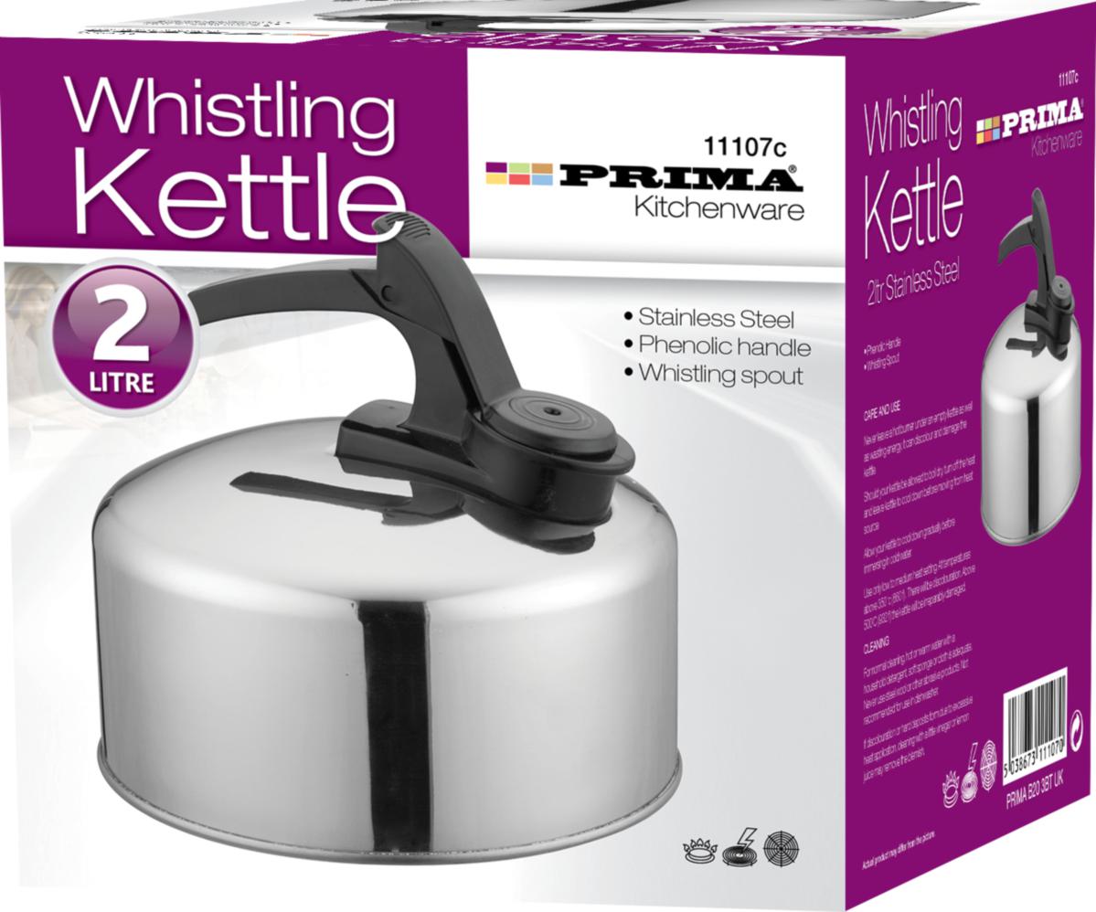 PRIMA ALUMINIUM WHISTELING KETTLE 2 LITRE. 11107C \\\KD22270
