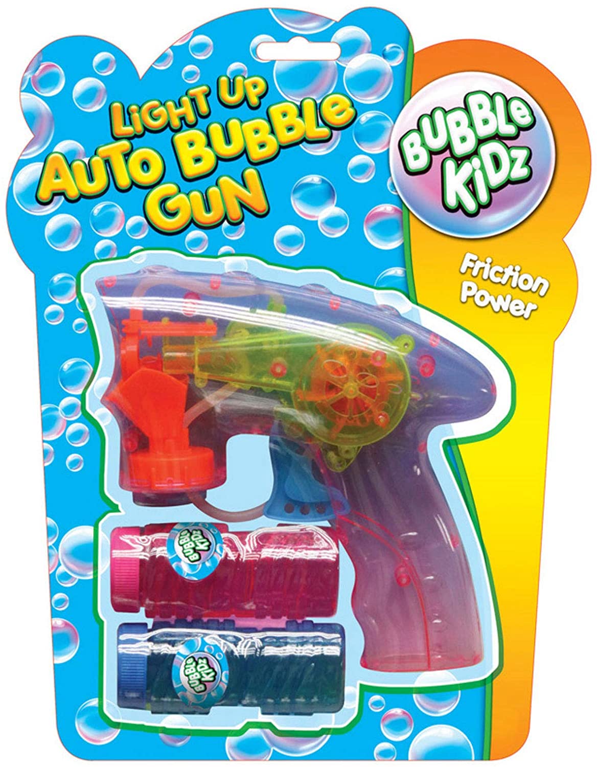 BUBBLE KIDZ AUTO GUN WITH BUBBLE TUBS ASSORTED COLOURS. TY1542 \\\KD22284