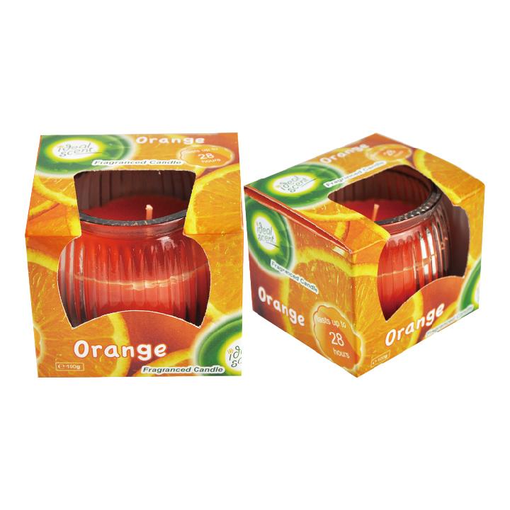 IDEAL SCENT ORANGE FRAGRANCED CANDLE. AA011 \\\KD22316