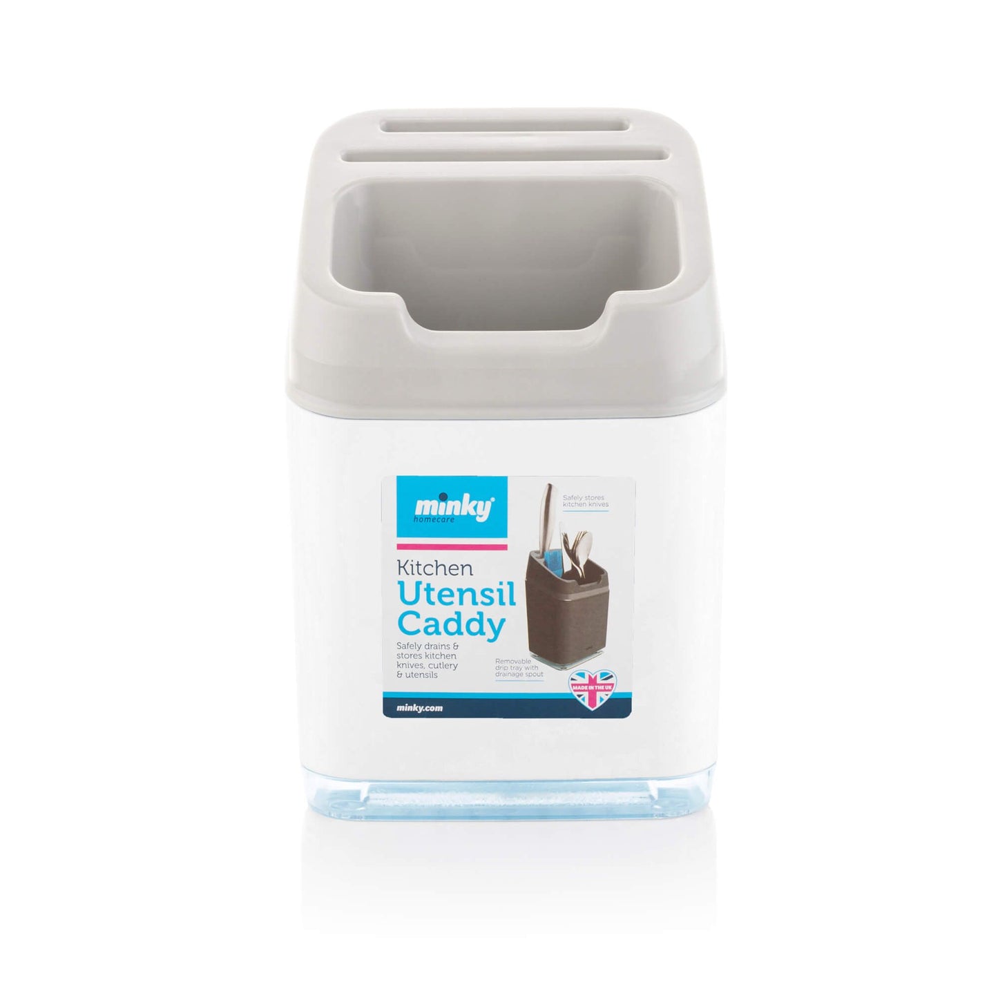 MINKY KITCHEN UTENSIL CADDY WHITE 20 X 12 X 14 CM APX. TS10200107 \\\KD22332