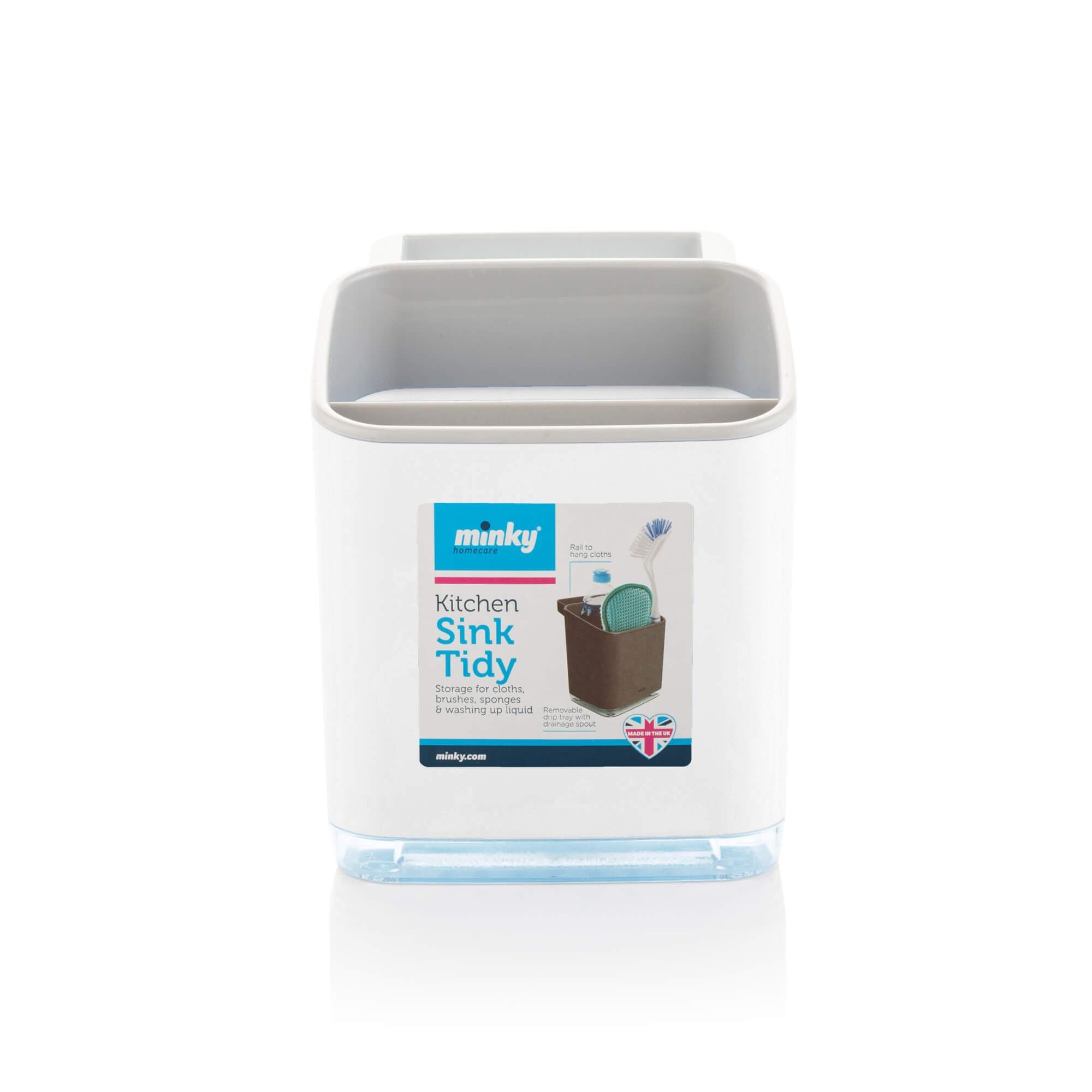 MINKY KITCHEN SINK TIDY â€“ WHITE / GREY. TS10100107 \\\KD22348