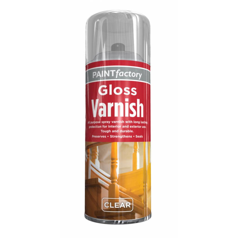 PAINT FACTORY COLOUR IT SPRAY PAINT 400ML - YACHT VARNISH. WDL1749PR \\\KD22351