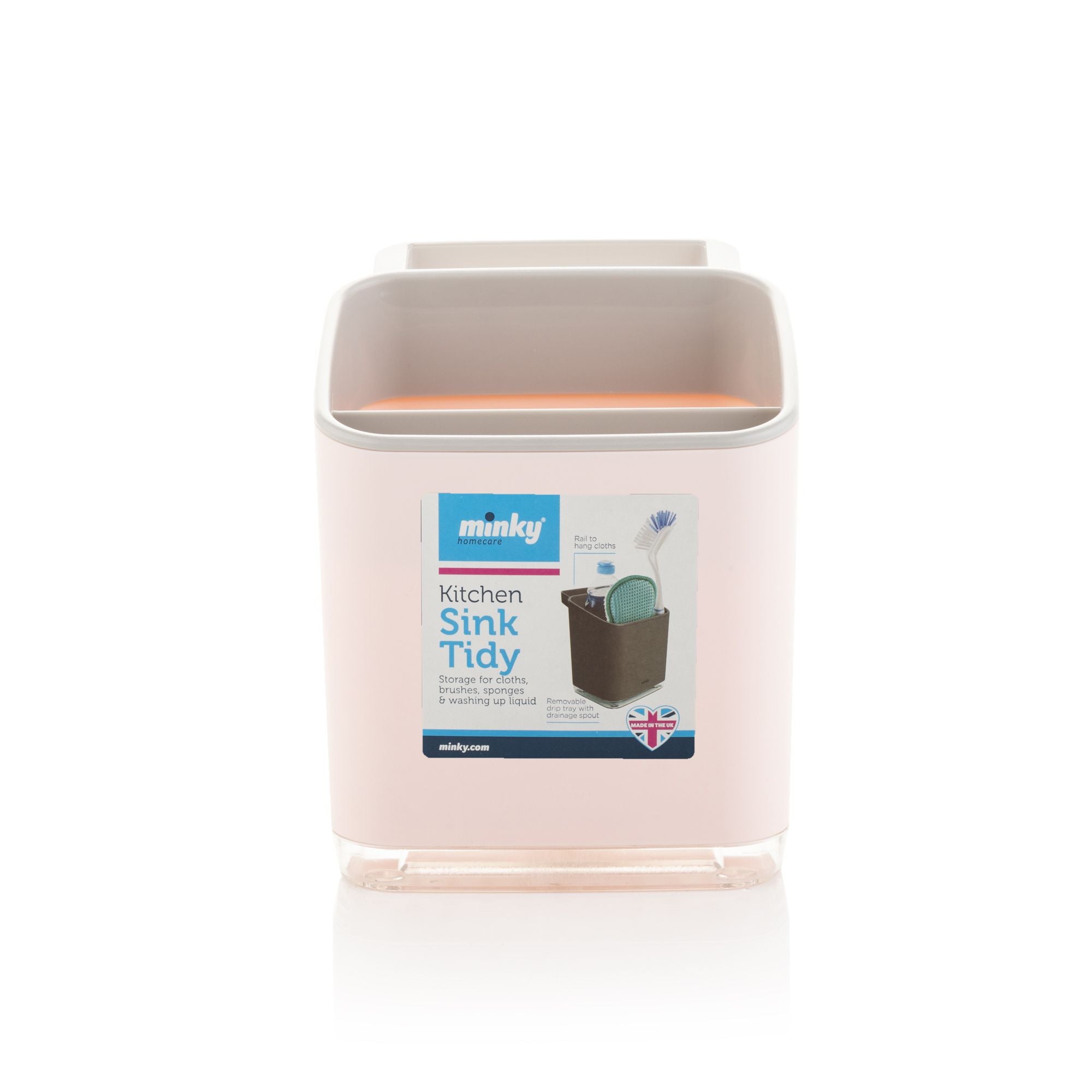 MINKY KITCHEN SINK TIDY â€“ PASTEL PINK. TS10100108 \\\KD22363