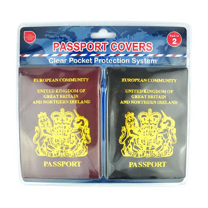 THE ACCESSORY SHOP PASSPORT COVERS 2/PK. CN013 \\\KD22381