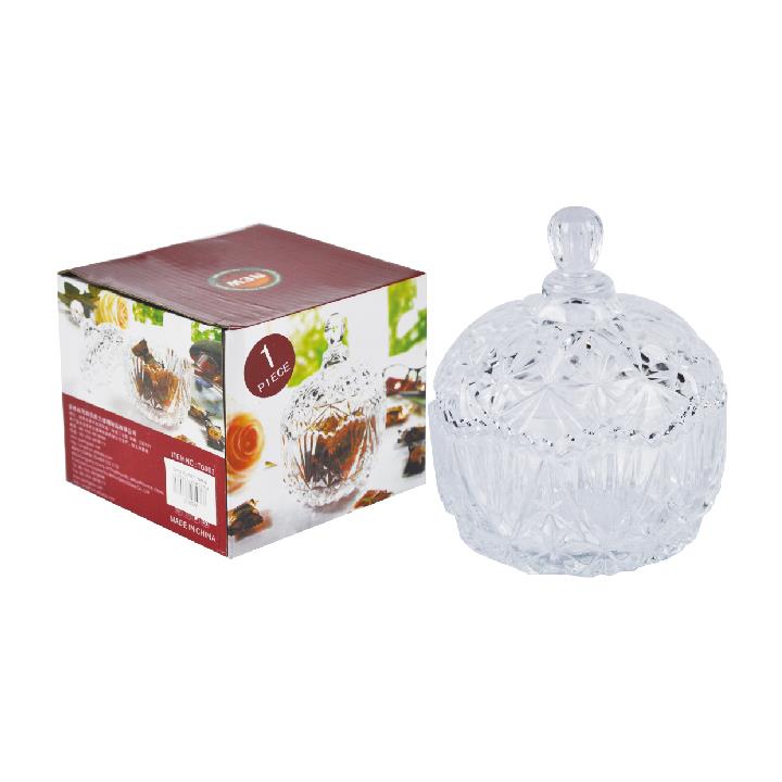 QIANLI PINAPPLE SHAPE GLASS SUGAR / CANDY BOWL. AS002 \\\KD22387