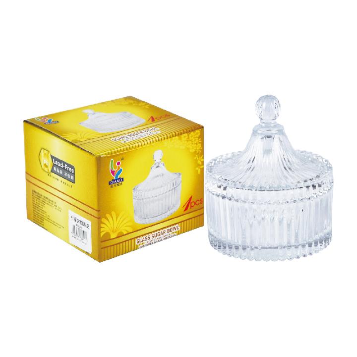 QIANLI DOME SHAPE GLASS SUGAR / CANDY BOWL. AS001 \\\KD22400