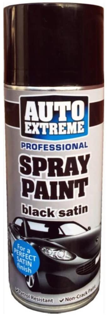 AUTO EXPRESS BLACK SATIN SPRAY PAINT 400ML. WDL1929 \\\KD22414