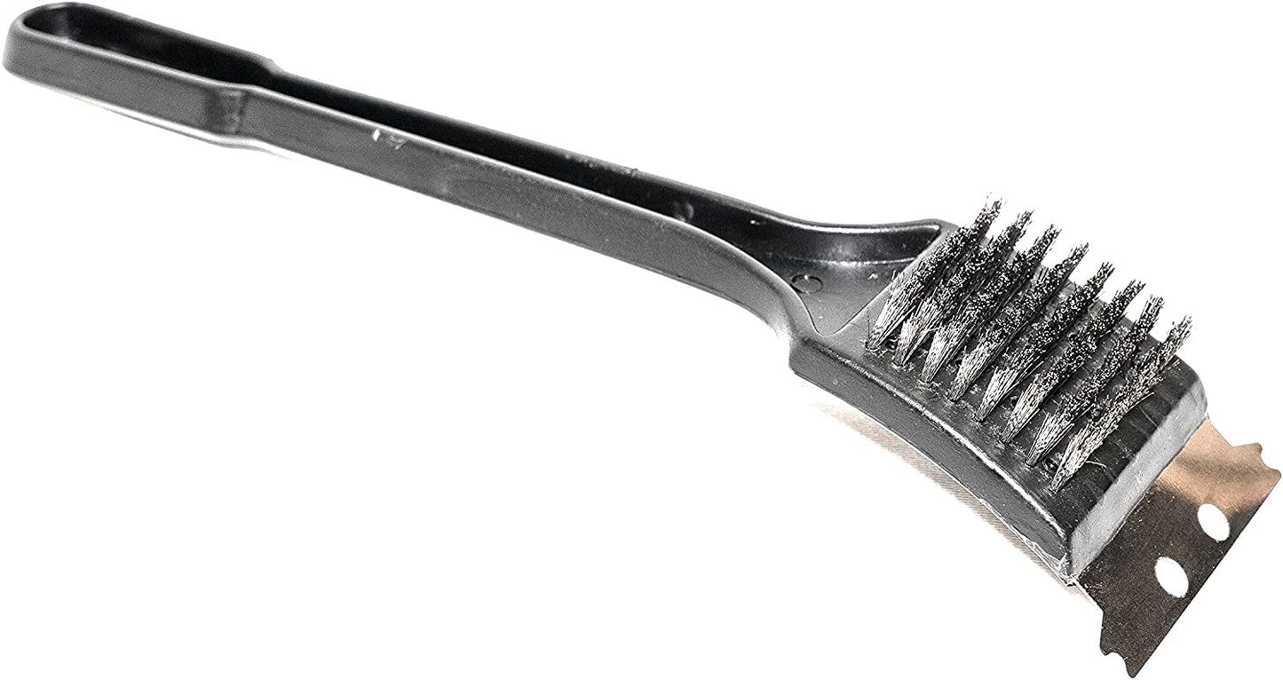 BLAZE BUDDY BBQ WIRE CLEANING BRUSH WITH STAINLESS STEEL SCRAPER. OL320575 \\\KD22444