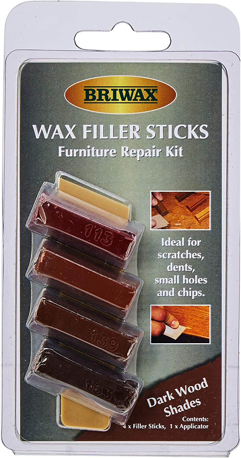 BRIWAX WAX FILLER STICKS FOR DARK COLOUR WOOD. BWSWSDK \\\KD22460