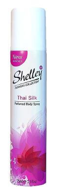 SHELLEY THAI SILK PERFUMED BODY SPRAY DEODORANT 75ML X 12. 11SY038 \\\KD22473