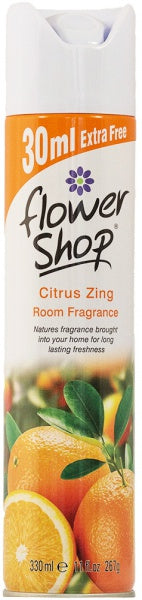 FLOWERSHOP CITRUS ZING ROOM FRAGRANCE 12 X 330ML. 11FL153 \\\KD22489