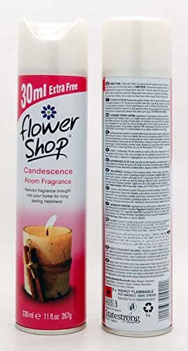 FLOWERSHOP CANDESCENCE ROOM FRAGRANCE 12 X 330ML. 11FL151 \\\KD22497